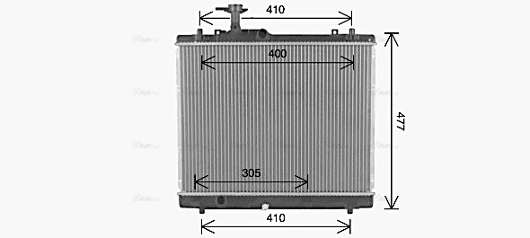 Radiator, engine cooling (SZ2153)