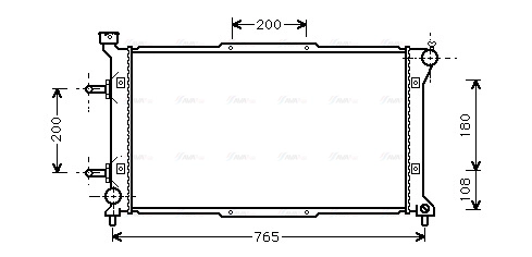 Radiator, engine cooling (SU2037)