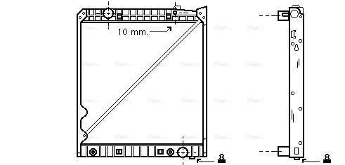 Radiator, engine cooling (ME2150)