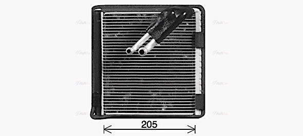 Evaporator, air conditioning (VNV422)