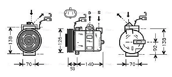 Compressor, air conditioning (OLK327)