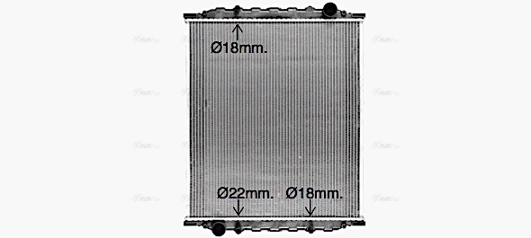 Radiator, engine cooling (MN2058N)
