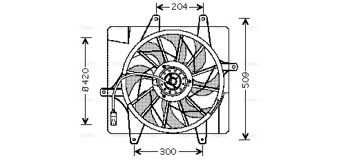 Fan, engine cooling (CR7505)