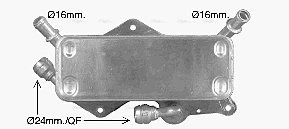 Oil Cooler, automatic transmission (AI3442)