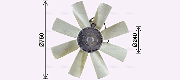 Clutch, radiator fan (VLF119)