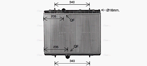 Radiator, engine cooling (CN2334)