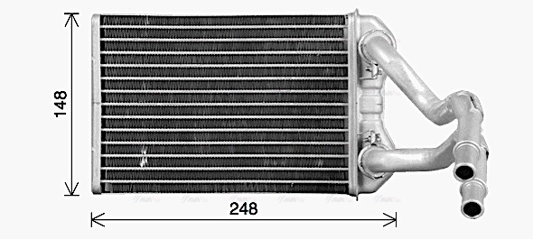 Heat Exchanger, interior heating (CR6147)