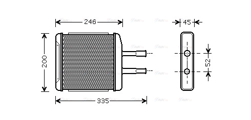 Heat Exchanger, interior heating (DW6059)