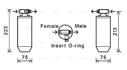 Dryer, air conditioning (VLD023)