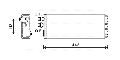 Heat Exchanger, interior heating (IVA6113)