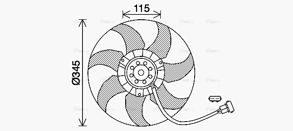 Fan, engine cooling (VN7541)