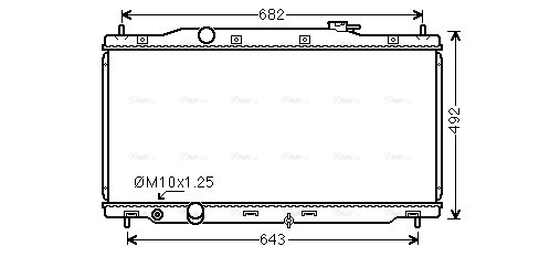 Radiator, engine cooling (HD2307)
