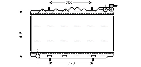 Radiator, engine cooling (DN2094)