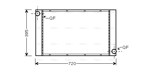 Radiator, engine cooling (BW2357)