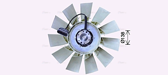 Clutch, radiator fan