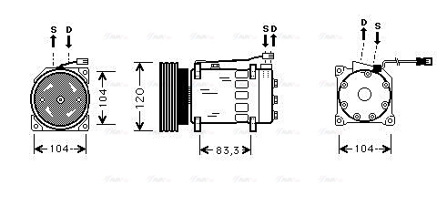Compressor, air conditioning (CNAK175)