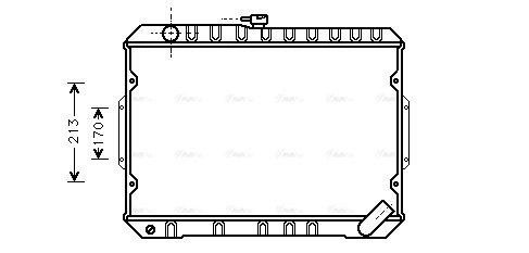 Radiator, engine cooling (MT2027)