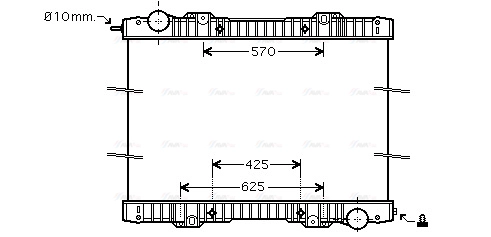 Radiator, engine cooling (SC2020N)