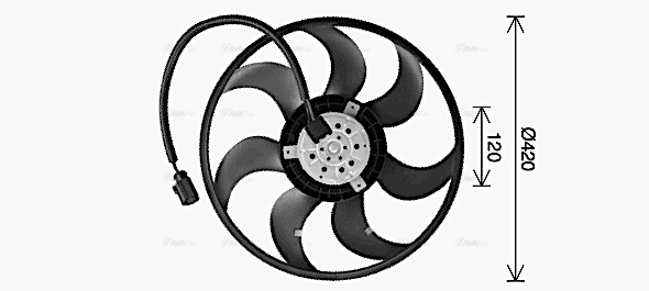 Fan, engine cooling (VN7547)