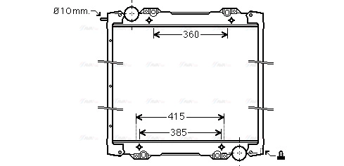 Radiator, engine cooling (SC2027)