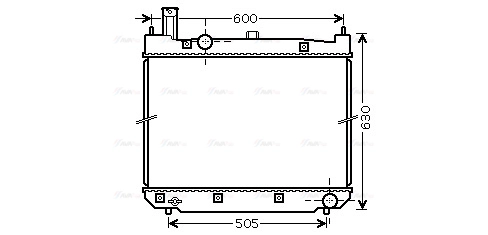Radiator, engine cooling (TO2471)
