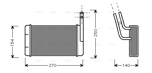 Heat Exchanger, interior heating (FD6132)