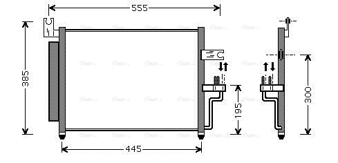 Condenser, air conditioning (HY5081D)