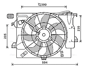Fan, engine cooling (HY7546)