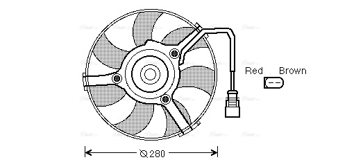 Fan, engine cooling (AI7516)