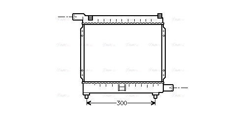 Radiator, engine cooling (MS2039)