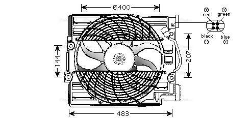 Fan, engine cooling (BW7509)