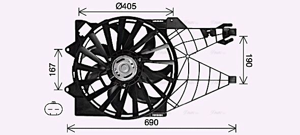 Fan, engine cooling (FT7614)