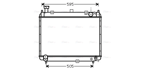 Radiator, engine cooling (TO2233)