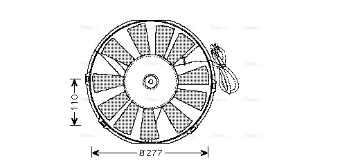 Fan, engine cooling (OL7523)