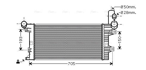 Radiator, engine cooling (ME2204)