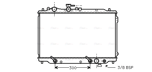 Radiator, engine cooling (MZ2085)