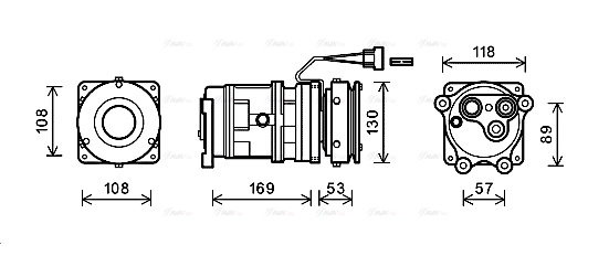 Compressor, air conditioning (JDAK019)
