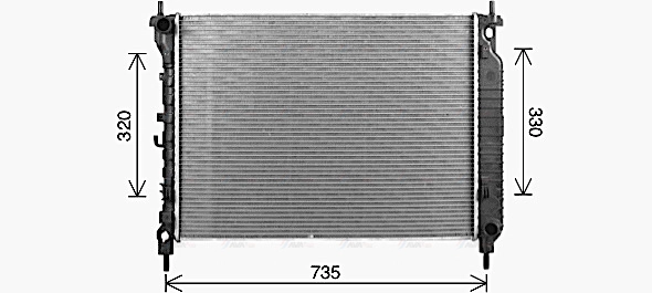 Radiator, engine cooling (CT2083)