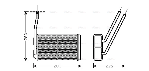 Heat Exchanger, interior heating (AU6177)