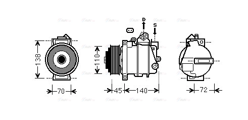 Compressor, air conditioning (MSAK568)