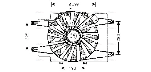 Fan, engine cooling (AL7505)