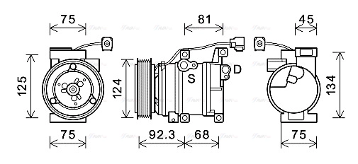 Compressor, air conditioning (MZAK219)
