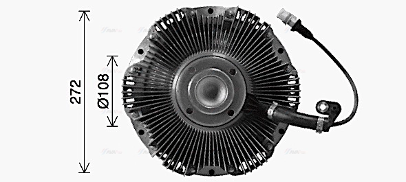 Clutch, radiator fan