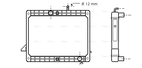 Radiator, engine cooling (ME2173)