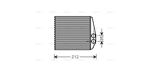 Heat Exchanger, interior heating (OLA6354)