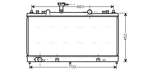Radiator, engine cooling (MZ2164)