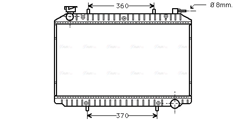 Radiator, engine cooling (DNA2206)