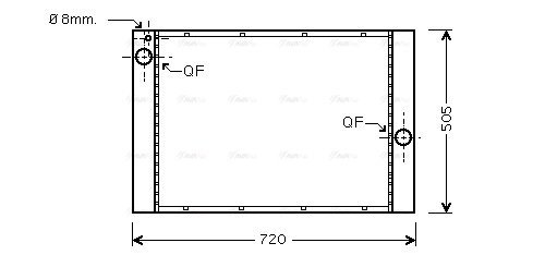 Radiator, engine cooling (BW2283)