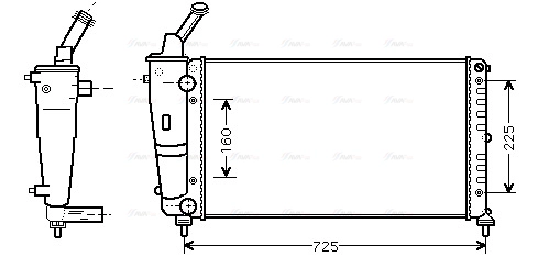 Radiator, engine cooling (LCA2083)