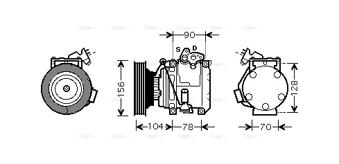 Compressor, air conditioning (TOK439)